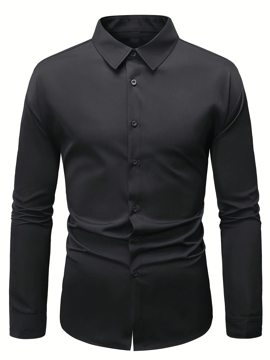 Nowoczesna męska koszula slim fit z długim rękawem. Idealny wybór dla modnej odzieży męskiej.