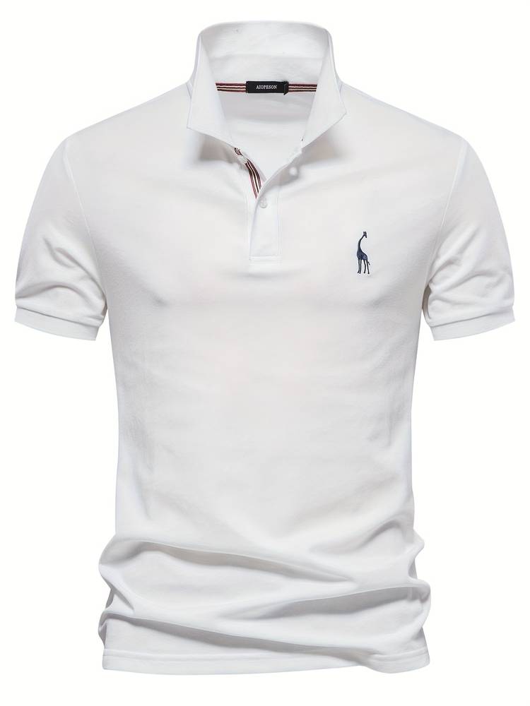 Uniwersalna męska koszulka polo, świetna na wakacje, wiosnę i lato. Must-have w modzie męskiej.