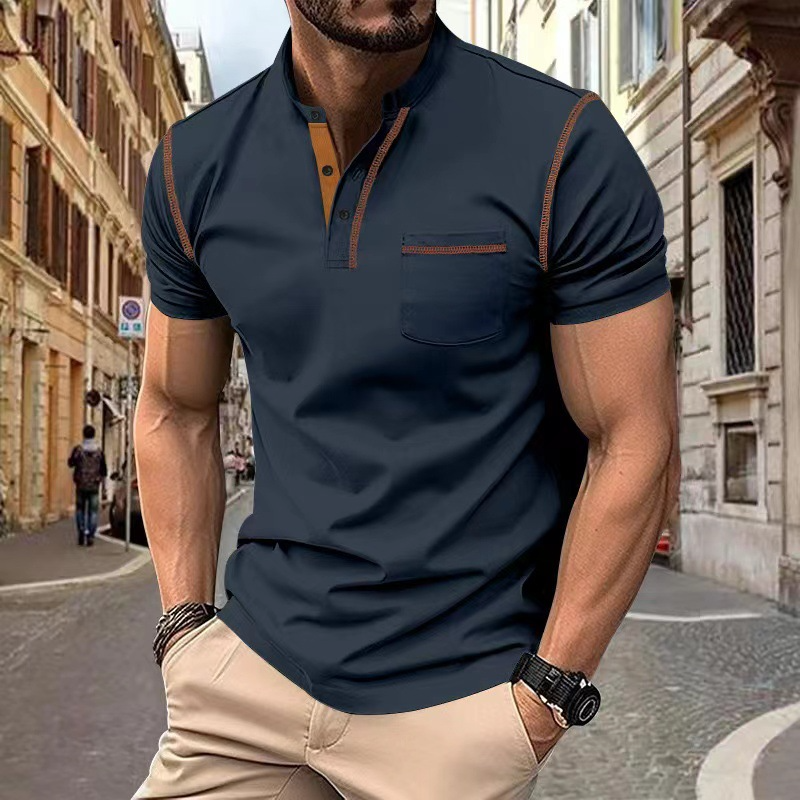 Polo męska, elegancka i komfortowa. Letnia koszulka na co dzień, klasyka stylu casual.