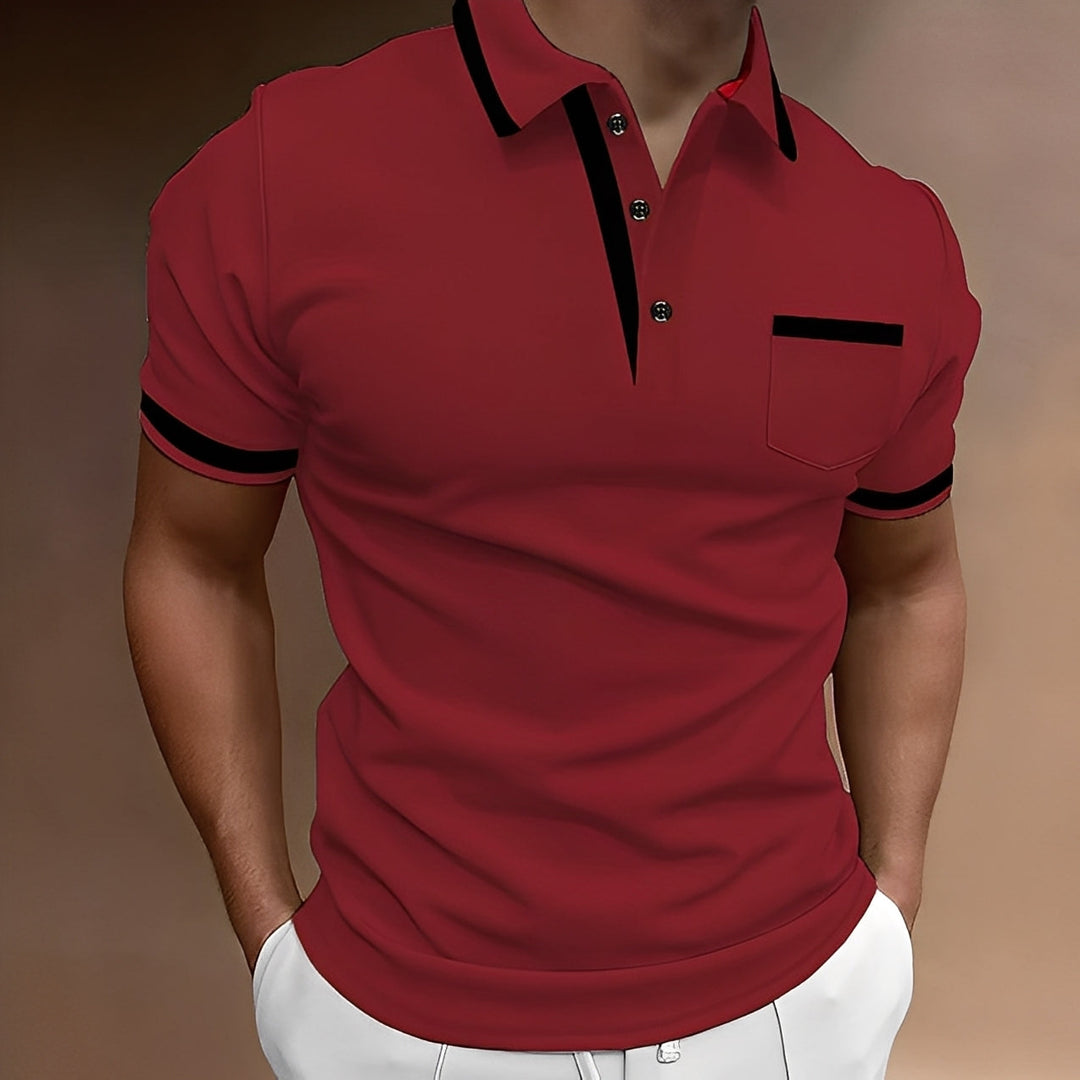 Modna koszulka polo męska slim fit, z kołnierzykiem, w odcieniu zieleni, do dżinsów i chinosów.