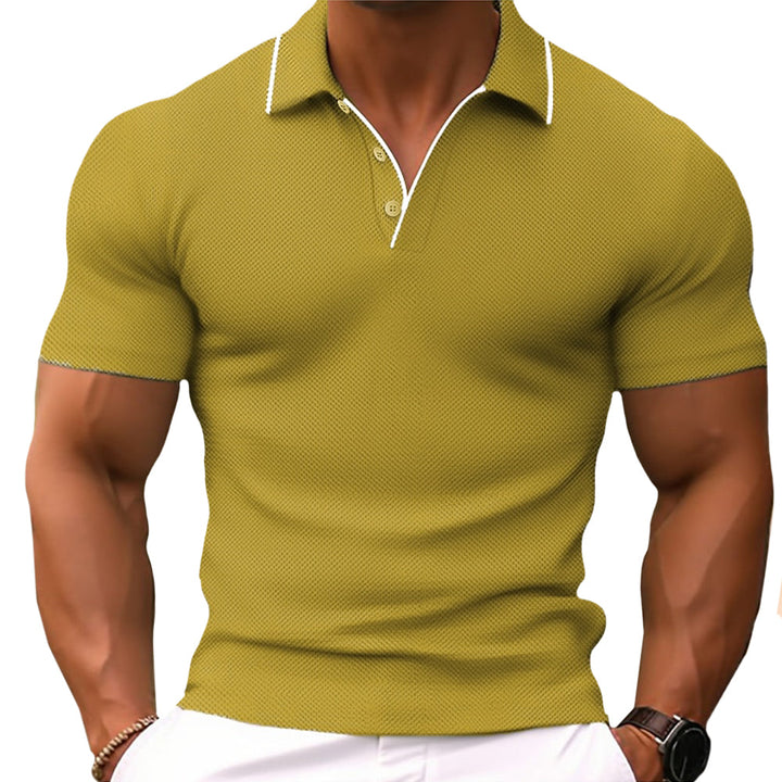 Męskie polo slim fit w nowoczesnym stylu, idealne do pracy i po godzinach. Ciesz się modnym wyglądem i wygodą.
