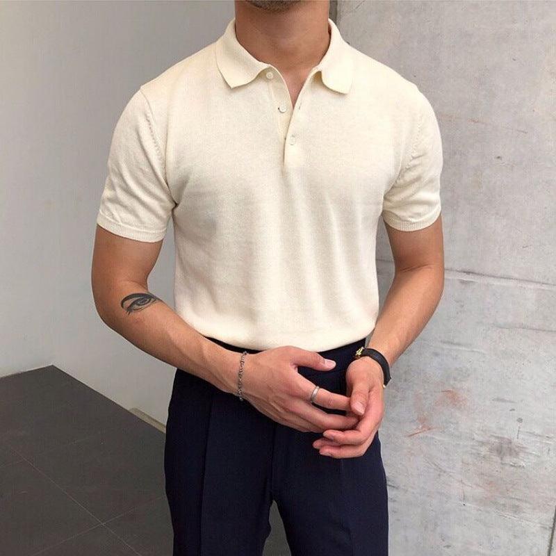 Męska koszulka polo slim fit, klasyczna, z krótkim rękawem, idealna do casualowych i eleganckich stylizacji.