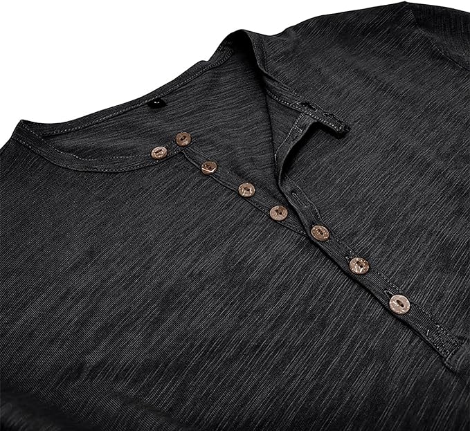 Uniwersalny męski longsleeve z guzikami, długi rękaw, casualowy, komfortowy, modny.