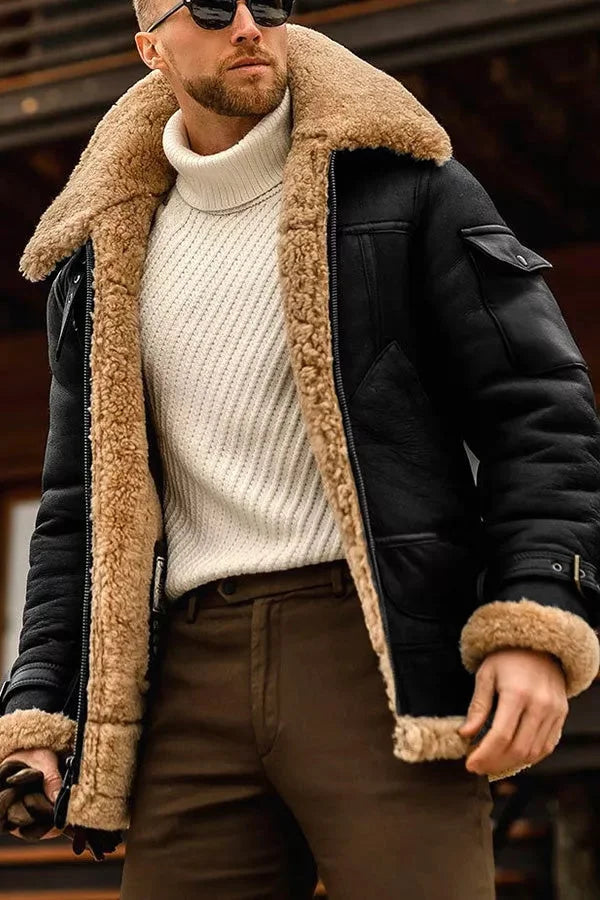Modna kurtka męska Amadeo jesienna/zimowa. Elegancki casualowy styl męski, komfortowa i wielosezonowa.