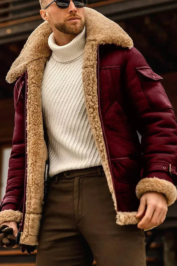 Stylowa kurtka męska Amadeo. Jesienno-zimowa, elegancka, dopełniająca męski outfit. Idealna na co dzień.