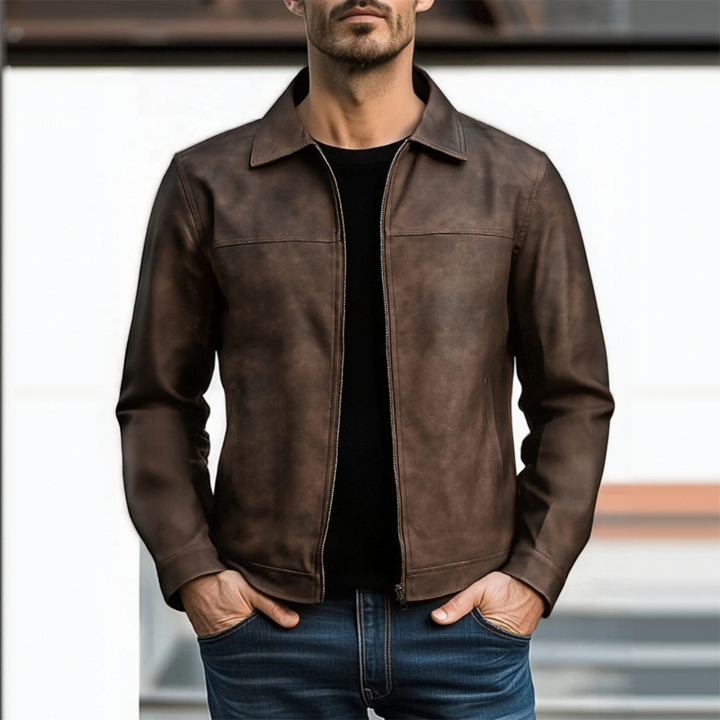 Męska kurtka casual w dopasowanym kroju slim fit, idealna jako stylowa odzież wierzchnia.
