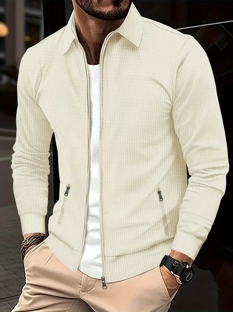 Męska kurtka przejściowa Adrian, idealna na jesień. Stylowy casualowy look, wygodna moda męska.
