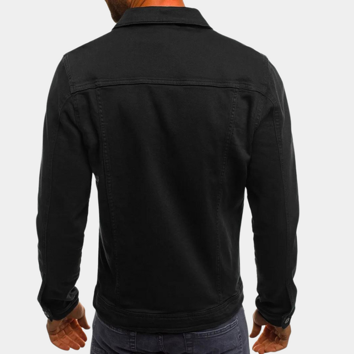 Stylowa męska kurtka casual na lato, z guzikami i kieszeniami. Lekka, przewiewna, na co dzień. Smart casual look.