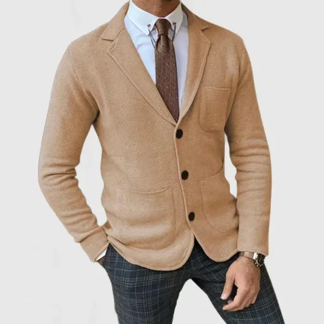 Męska marynarka Rafał, stylowy blazer casual do codziennych i smart casualowych stylizacji. Moda męska na jesień/zimę.
