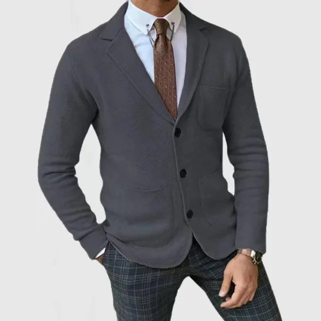 Elegancka marynarka męska Rafał. Nowoczesny blazer w stylu smart casual, podkreślający męski wyjątkowy styl.