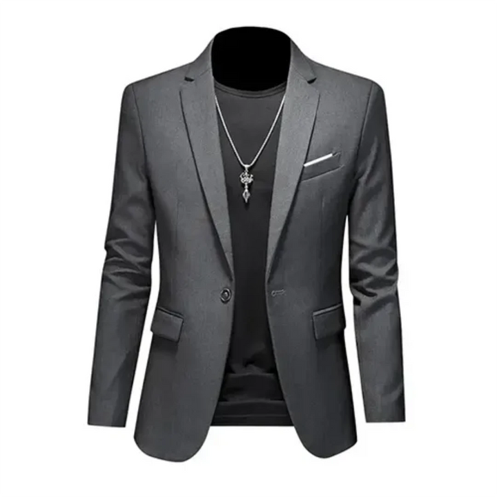 Wszechstronna marynarka męska slim fit, elegancka i klasyczna, na biznes i stylizacje casual.