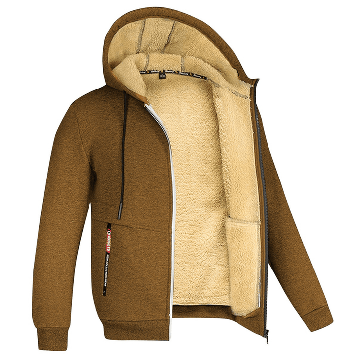Męska kamizelka Théo ocieplana z kapturem. Nowoczesny design, idealna na streetwear.
