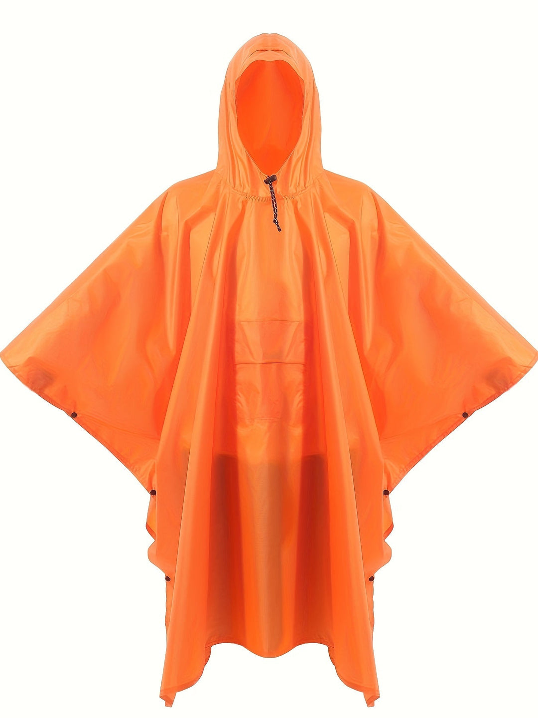 Uniwersalna męska peleryna przeciwdeszczowa z kapturem. Wodoodporne poncho na outdoor, turystykę, rower.