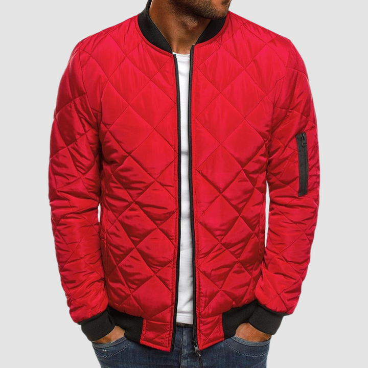 Wygodna męska kurtka pikowana Patryk. Idealna na miejski styl, do sportowych i codziennych outfitów.