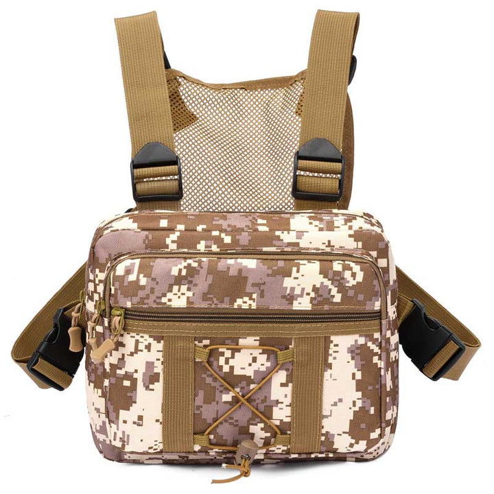 Torba taktyczna piersiowa męska, wodoodporna. Praktyczny organizer na outdoor, wędrówki, airsoft i survival.