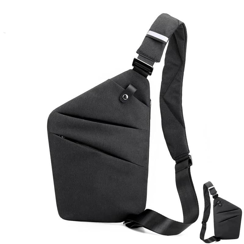 Męska torba crossbody z nylonu, idealna do miasta, zapewnia styl i wygodę w podróży.