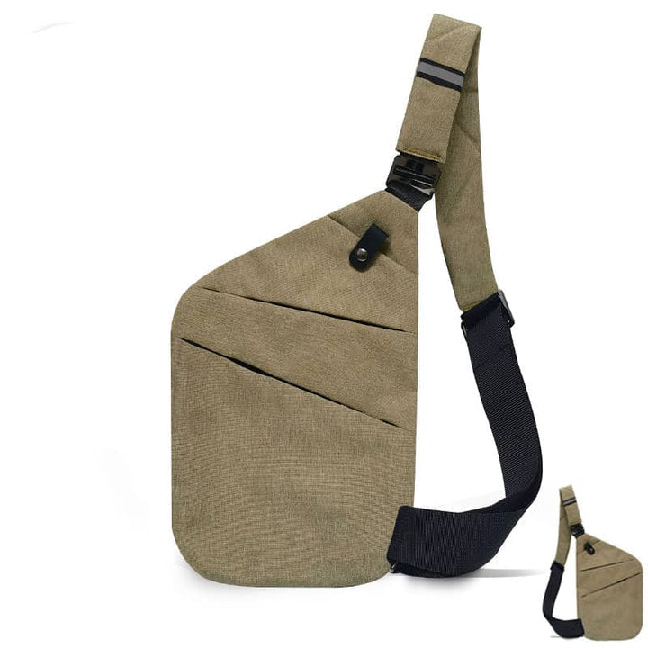 Modna męska saszetka crossbody, zapewnia wygodę i bezpieczeństwo podczas zwiedzania miasta i podróży.