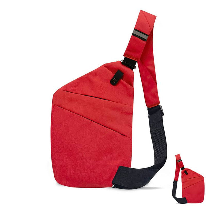 Trwała nylonowa saszetka męska crossbody, odporna na warunki, idealna na miejskie przygody i podróże.