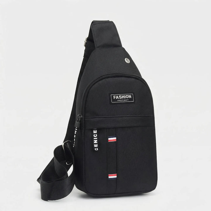 Męska sportowa torba crossbody, wodoodporna saszetka na ramię, praktyczny organizer, do podróży i aktywności.
