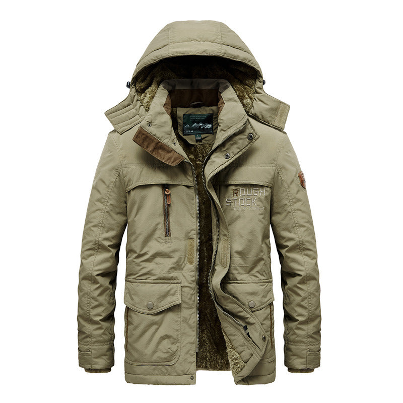 Męska zimowa parka, ciepła i funkcjonalna. Idealna odzież męska na chłody i mrozy, komfortowy styl casual.
