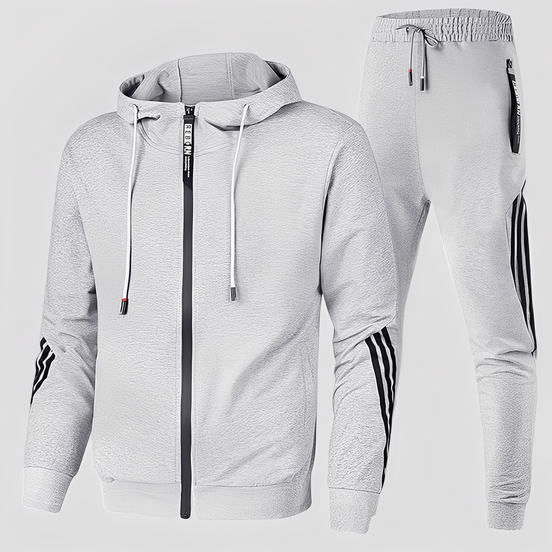 Męski dres na trening Kolton. Funkcjonalny komplet dresowy, ubranie męskie.