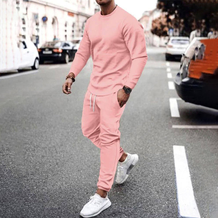 Luźny dres męski Luka, zimowy komplet odzieży sportowej. Wygodny strój na co dzień i streetwear.