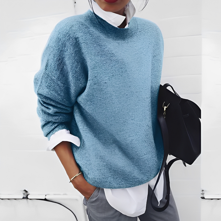 Męski elegancki sweter o klasycznym kroju. Ciepły i komfortowy, idealny na jesień/zimę.