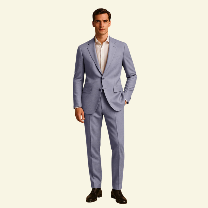 Czarny garnitur slim fit dla mężczyzn. Elegancki, modny strój na wesele, imprezy i formalne wydarzenia.