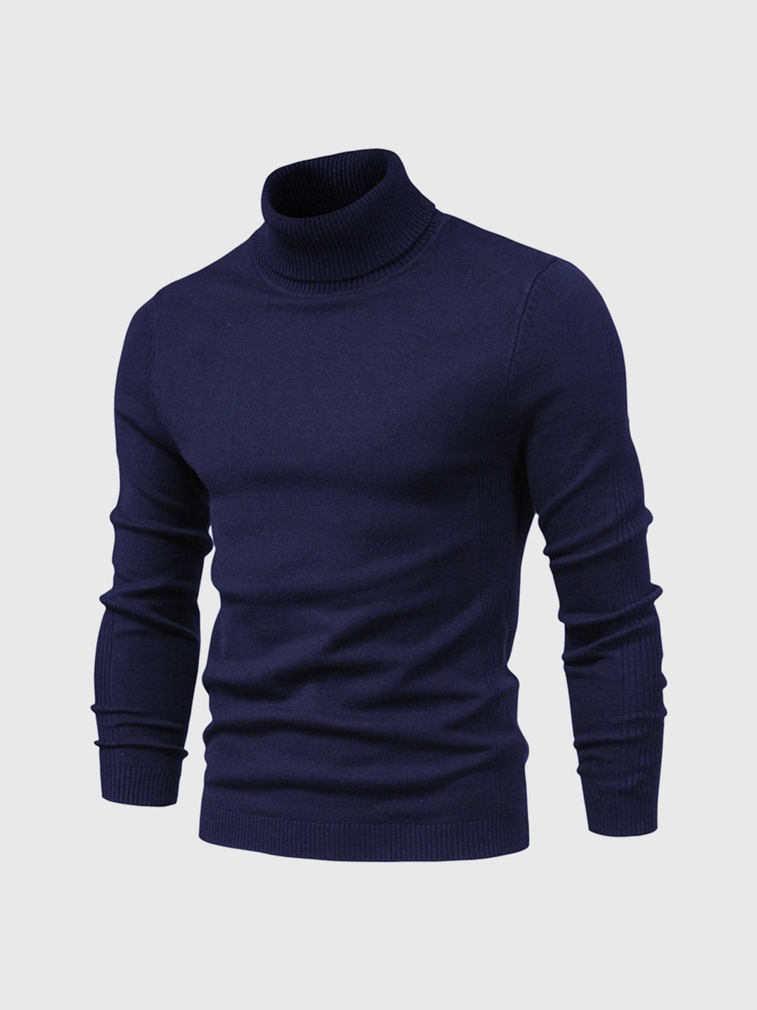 Stylowy golf męski, czarny, z eleganckim krojem, must-have w jesiennej garderobie.