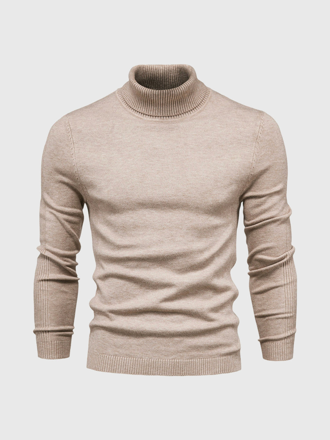 Biznesowy golf męski, dopasowany krój podkreślający sylwetkę, elegancki wybór.