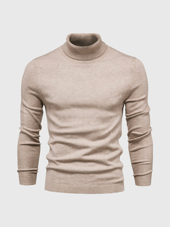Biznesowy golf męski, dopasowany krój podkreślający sylwetkę, elegancki wybór.