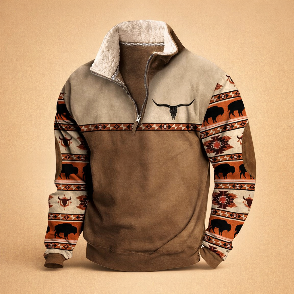 Modny męski kardigan na zamek. Sweter łączący styl casual z codzienną elegancją.