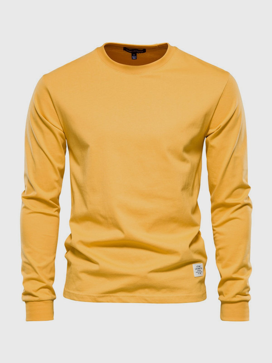 Odzież męska: longsleeve o gładkiej koszulce z długim rękawem, styl casual, idealny na zimę i wiosnę.