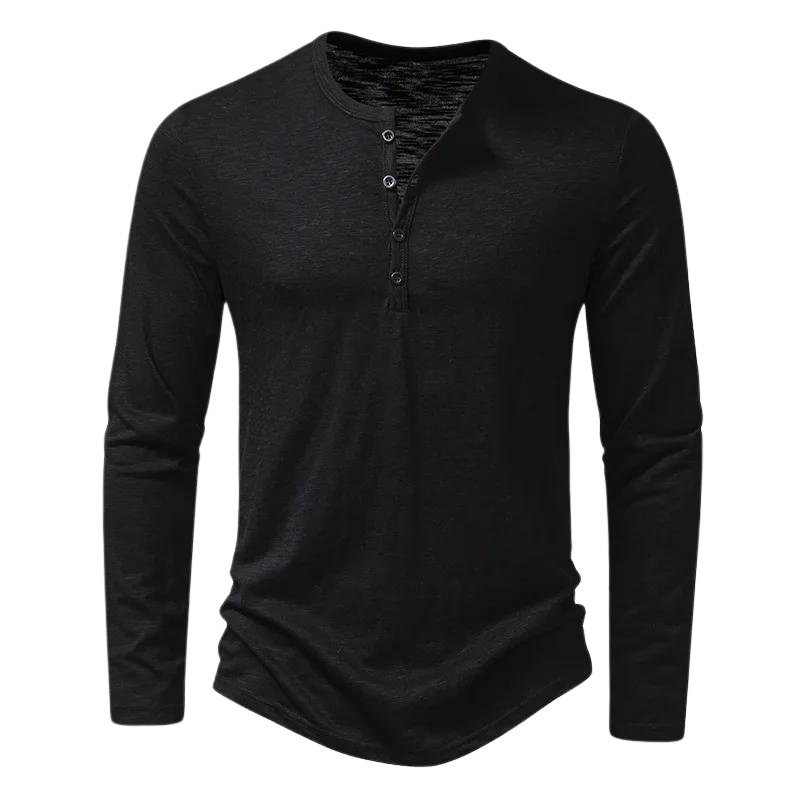 Wygodny męski longsleeve z długim rękawem i zapinanym dekoltem. Idealny do casualowych stylizacji.
