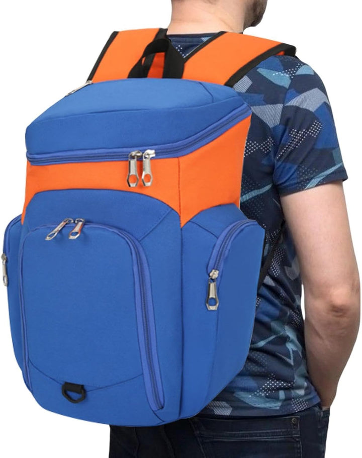 Solidny plecak męski 30L z wodoodpornym dnem, na trening i siłownię, do bezpiecznego transportu.