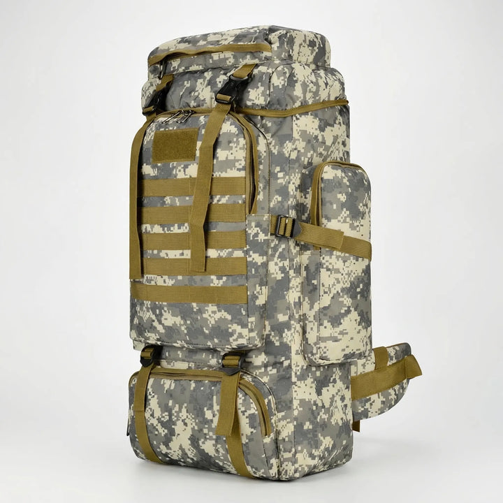 System nośny plecaka turystycznego 80L/100L. Wygodne szelki, idealny na długie wyprawy i trekking. Męski outdoor.