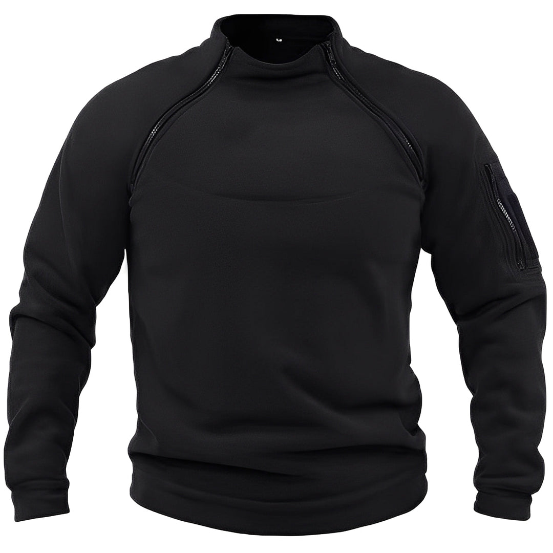 Męski polar na co dzień, sportowa bluza z zamkiem dla wygody i stylu. Odzież zimowa.