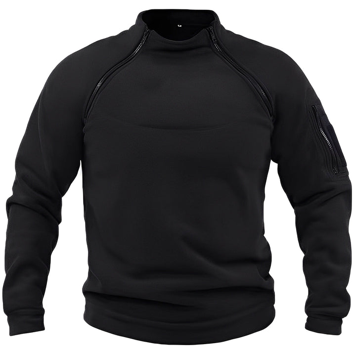 Męski polar na co dzień, sportowa bluza z zamkiem dla wygody i stylu. Odzież zimowa.