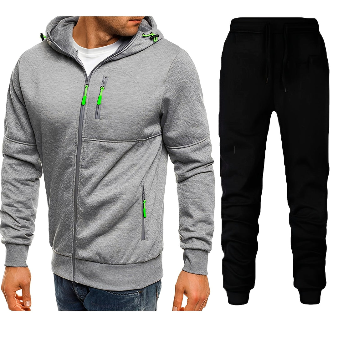Męski stylowy dres sportowy, wygodny komplet na jesień i zimę. Idealny na co dzień i fitness.