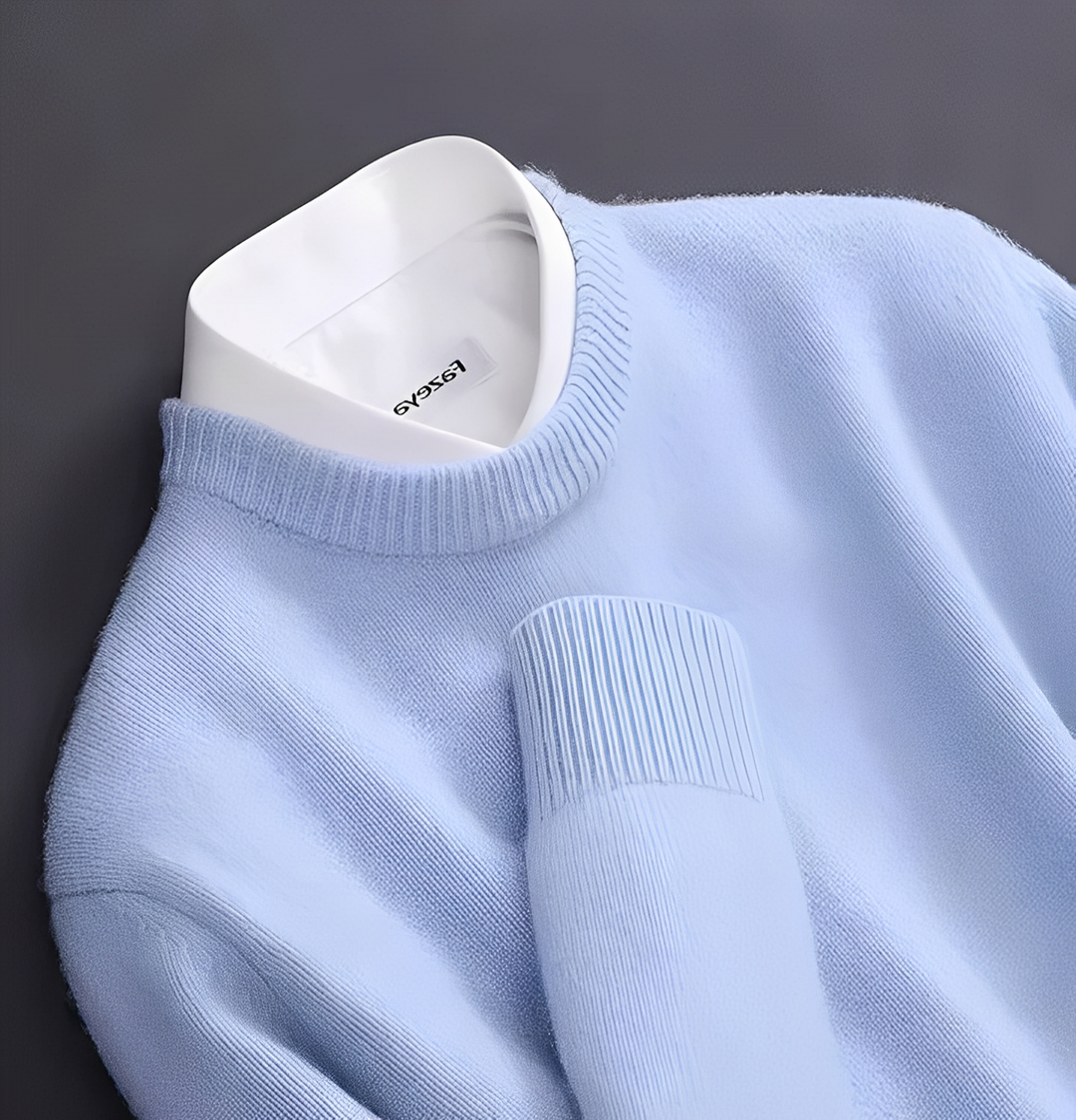 Ciepły sweter męski Aldert. Idealny na zimę. Modny i komfortowy sweter na co dzień, odzież męska.