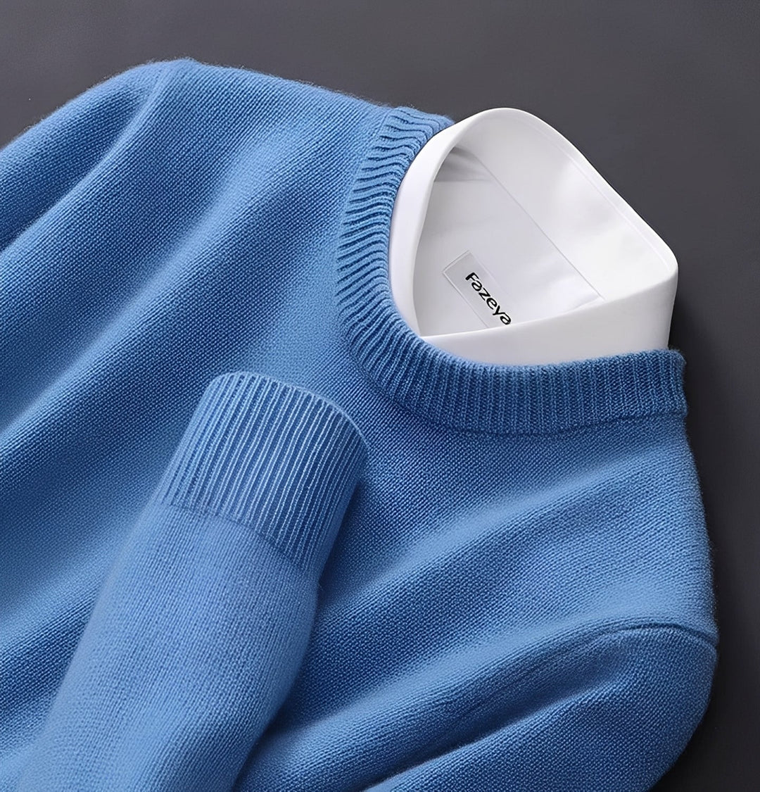 Elegancki sweter męski Aldert. Stylowa odzież męska, idealny sweter na casualowe i zimowe stylizacje.
