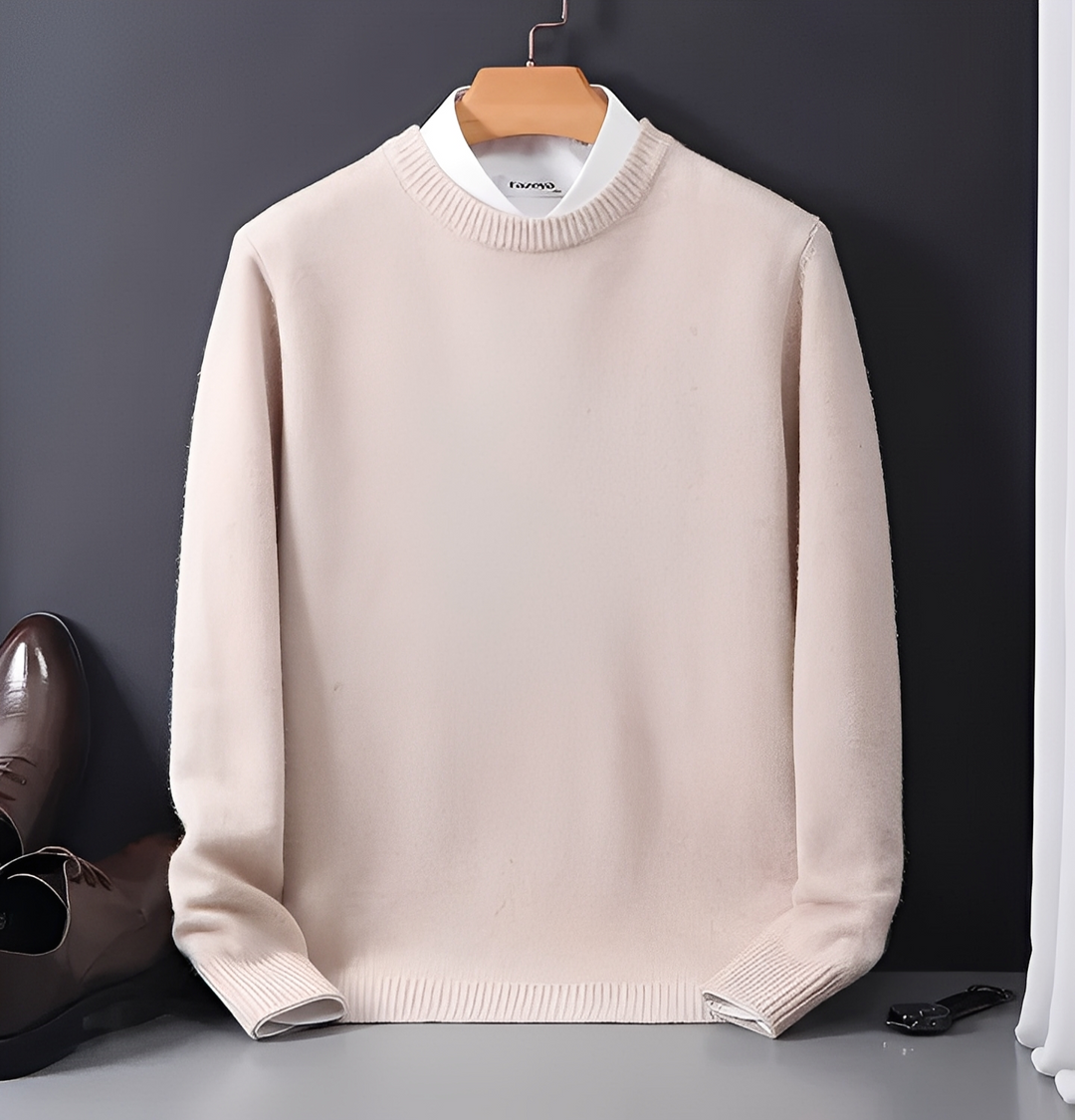 Modny sweter męski Aldert. Sweter na co dzień, zapewniający komfort i ciepło w zimowe dni. Męska moda.