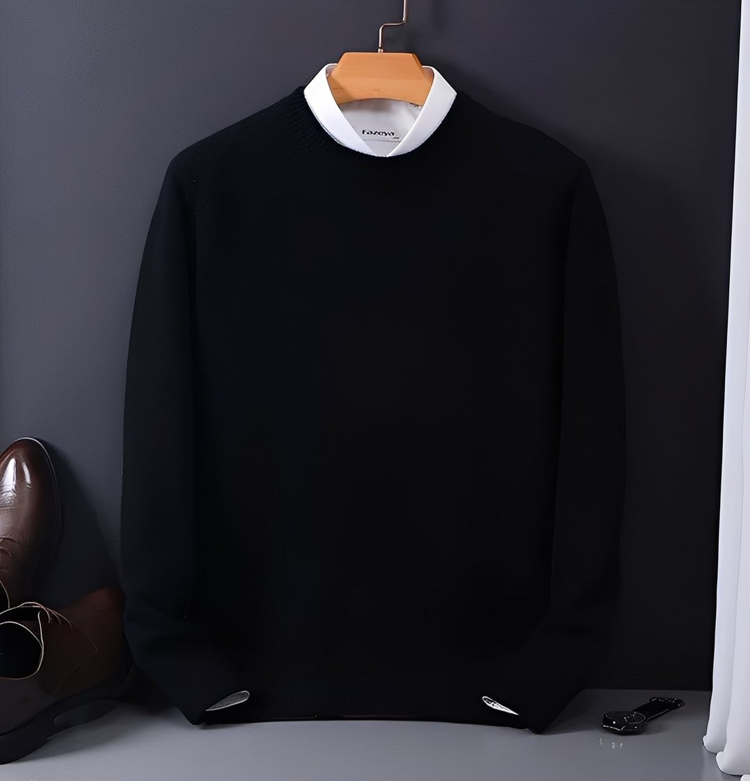 Stylowy sweter Aldert. Elegancki i komfortowy męski sweter na zimę. Modna odzież męska na każdą okazję.