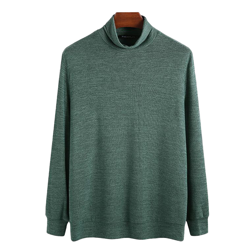 Męski sweter golf klasyczny, ciepły i elegancki. Idealny na jesień i zimę, dopasowany fason.