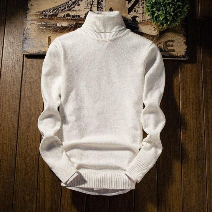 Męski golf slim fit, elegancki i modny. Sweter z długim rękawem, doskonała odzież męska na jesień i zimę.