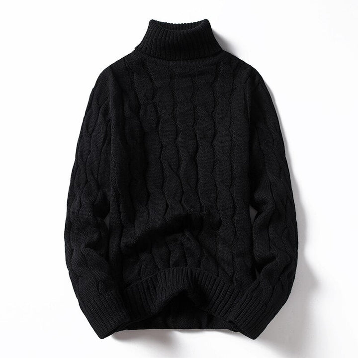 Stylowy męski golf slim fit z ozdobnymi przeszyciami. Wszechstronny sweter casualowy, idealny na chłodne dni.