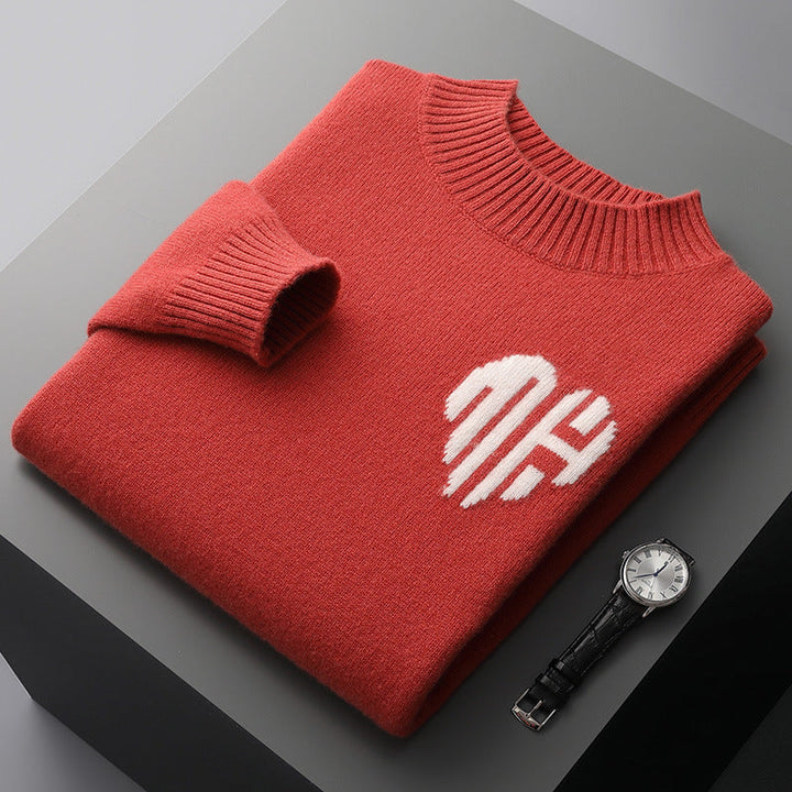Klasyczny męski sweter z unikalnym haftem. Stylowy, ciepły i wygodny. Doskonały do codziennych i eleganckich stylizacji.