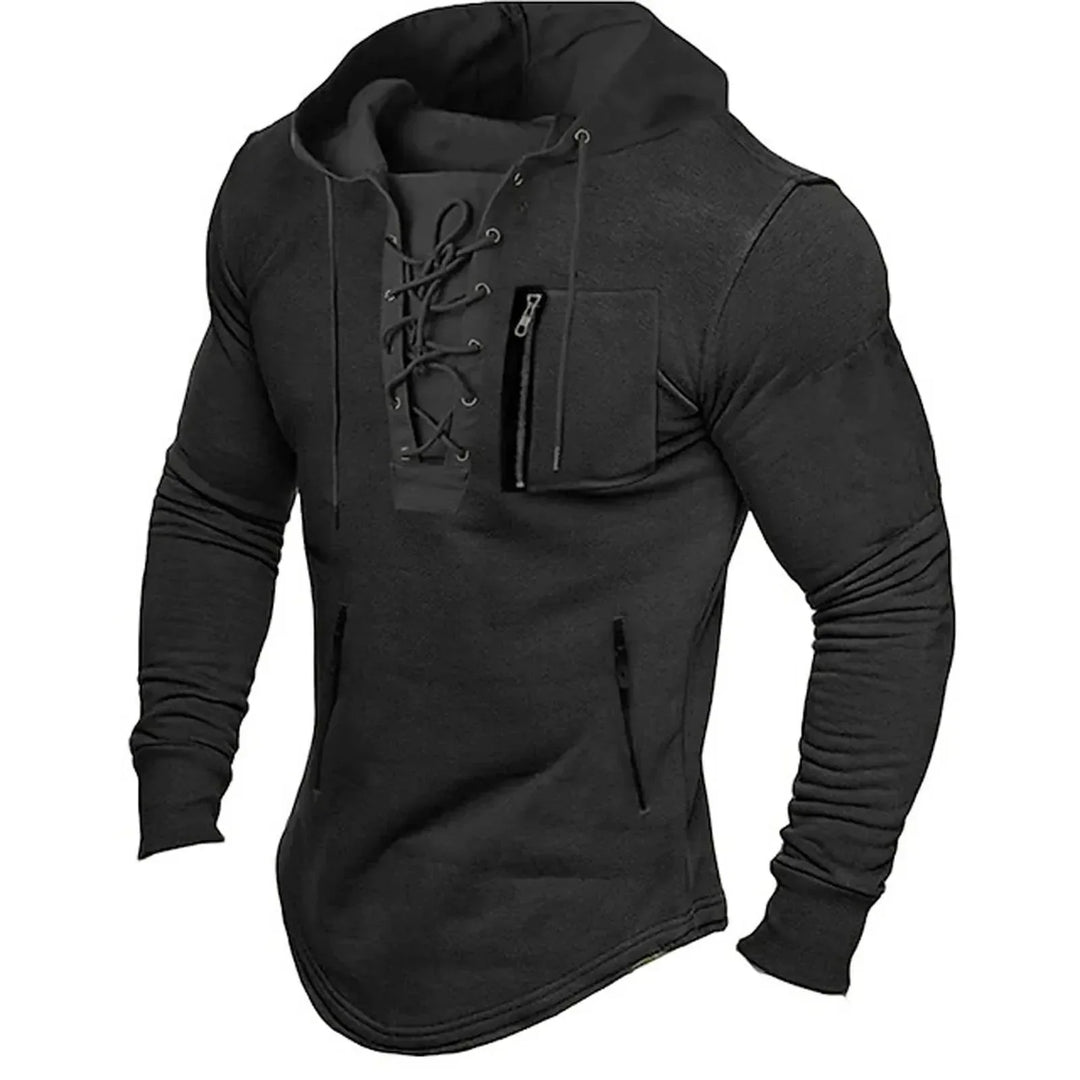 Ciepły męski sweter oversize na zimę, elegancki i casualowy. Wygodny sweter z długim rękawem.