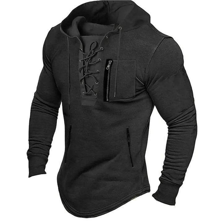 Ciepły męski sweter oversize na zimę, elegancki i casualowy. Wygodny sweter z długim rękawem.