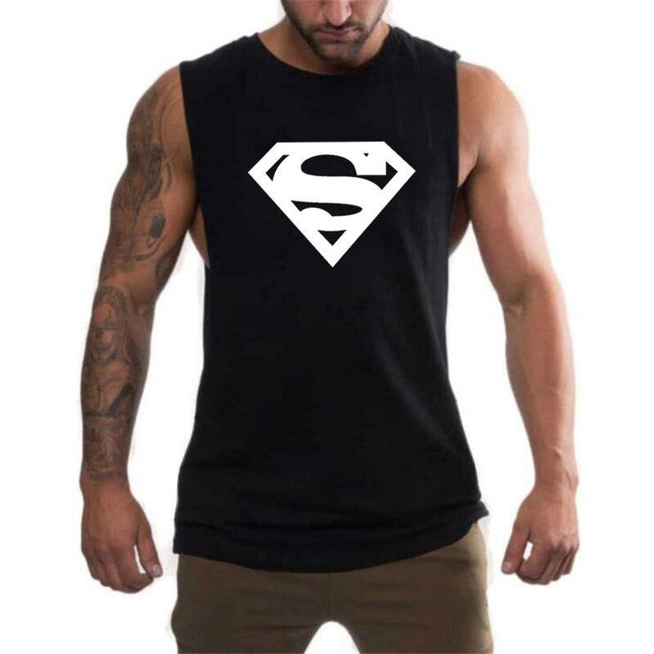 Męski tank top Supermana, idealny na trening. Sportowa koszulka męska na siłownię i aktywny tryb życia.